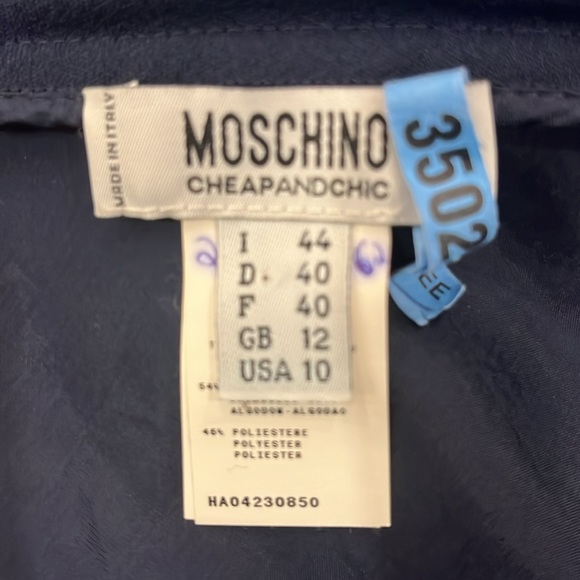 VGUC Moschino dress in dark navy blue - Picture 6 of 9